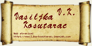 Vasiljka Košutarac vizit kartica